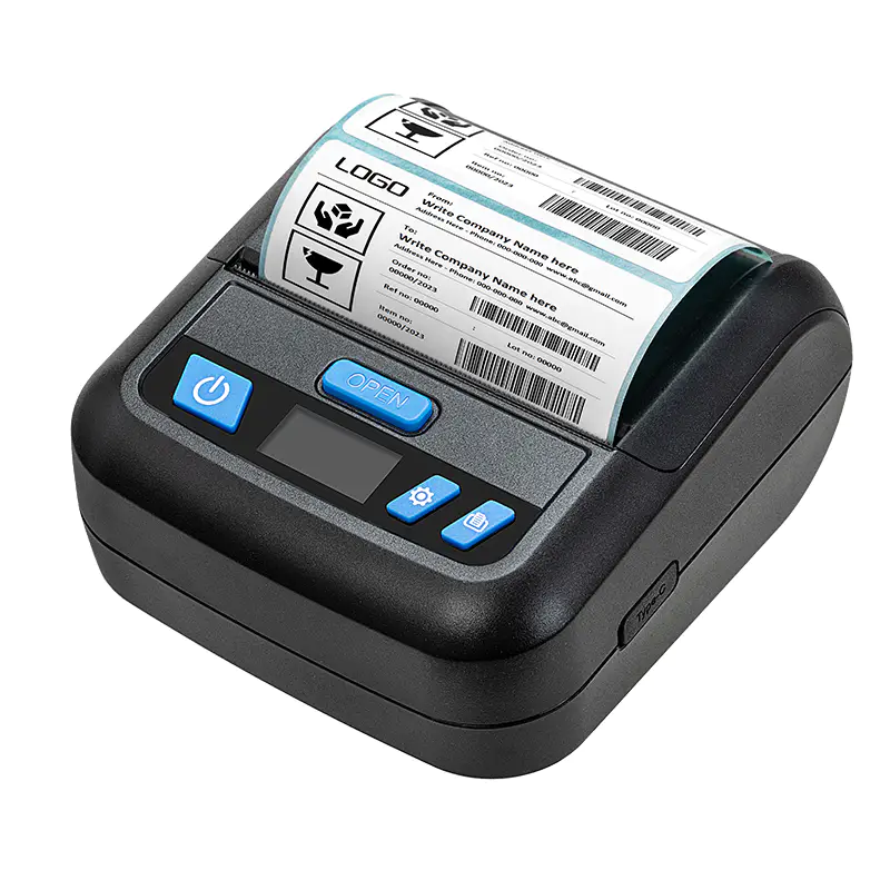 طابعه بلوتوث محموله للباركود والفواتير XP-P328B 4 